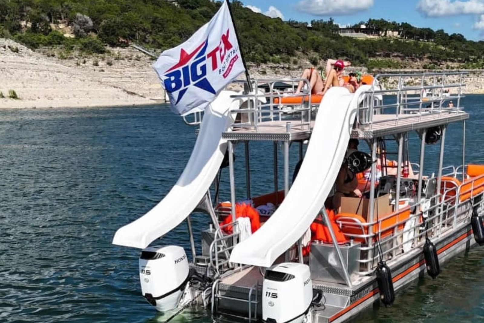 boat party on Lake Travis