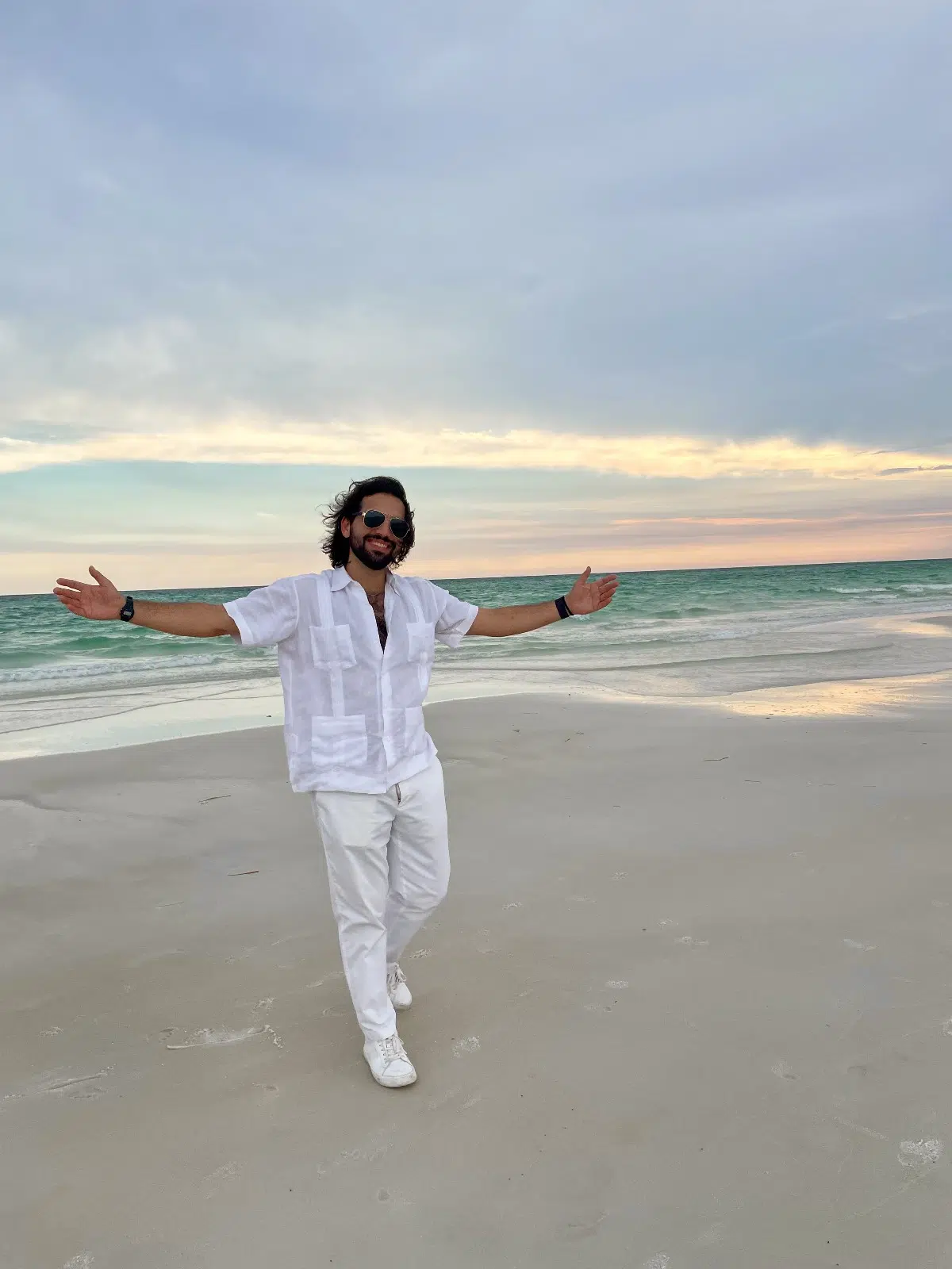 Men Laughing on Beech