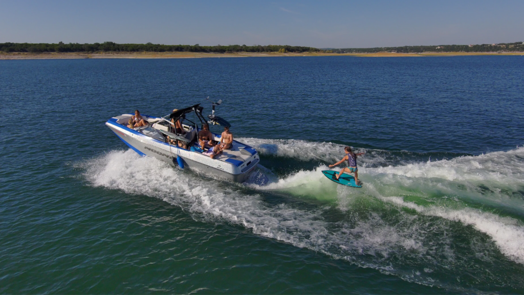 Wakeboarding on Lake Austin